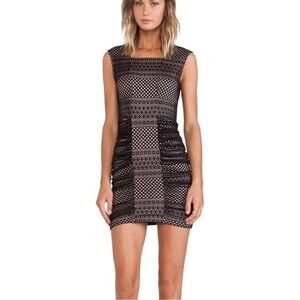 BCBGMAXAZRIA Dell Mini Dress in Black Size XXS